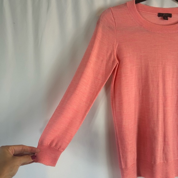 J. Crew Orange Merino Wool Tippi sweater Size XS - Picture 6 of 11